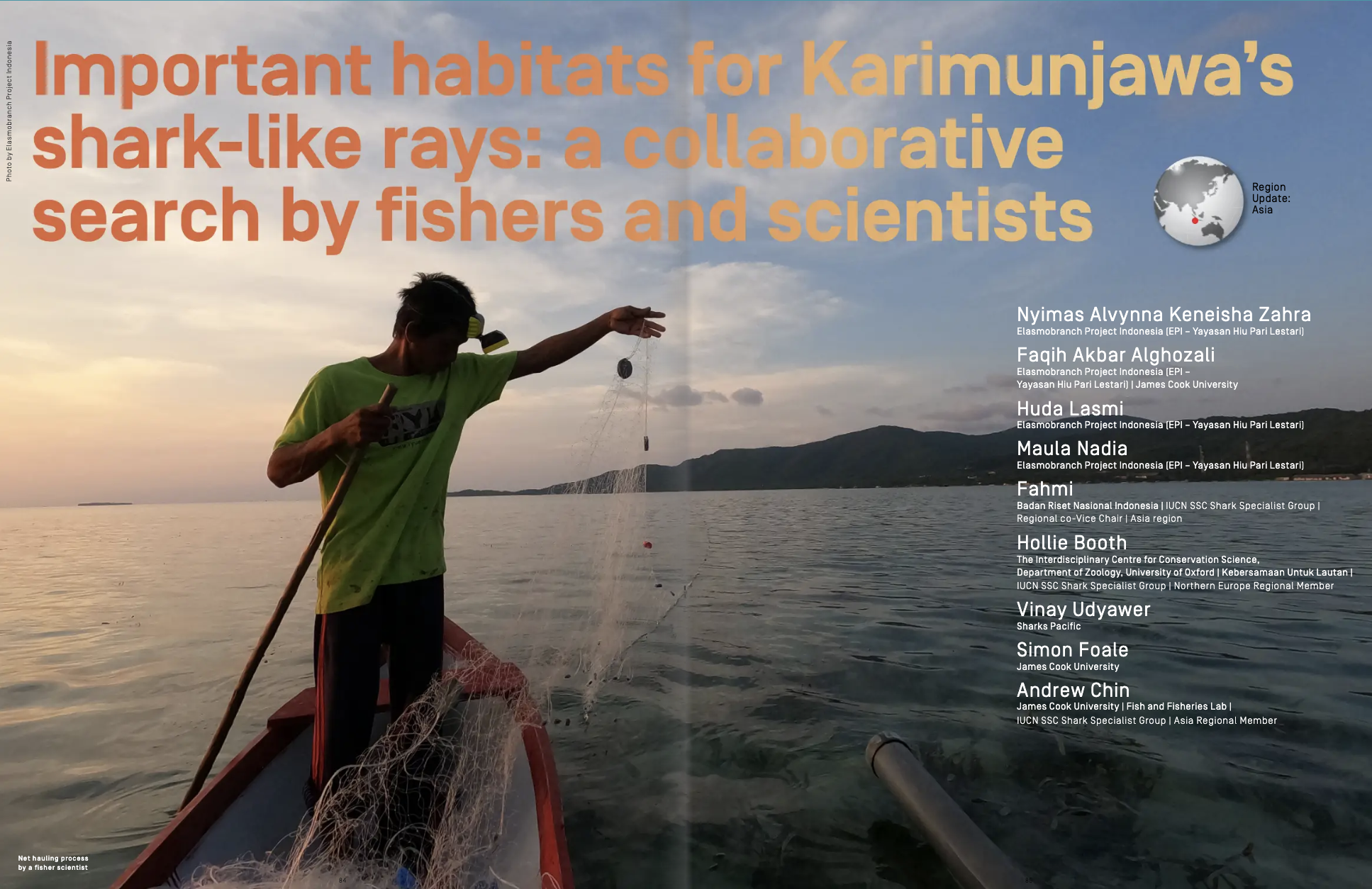 Important habitats for Karimunjawa’s shark-like rays: a collaborative search by fishers and scientists